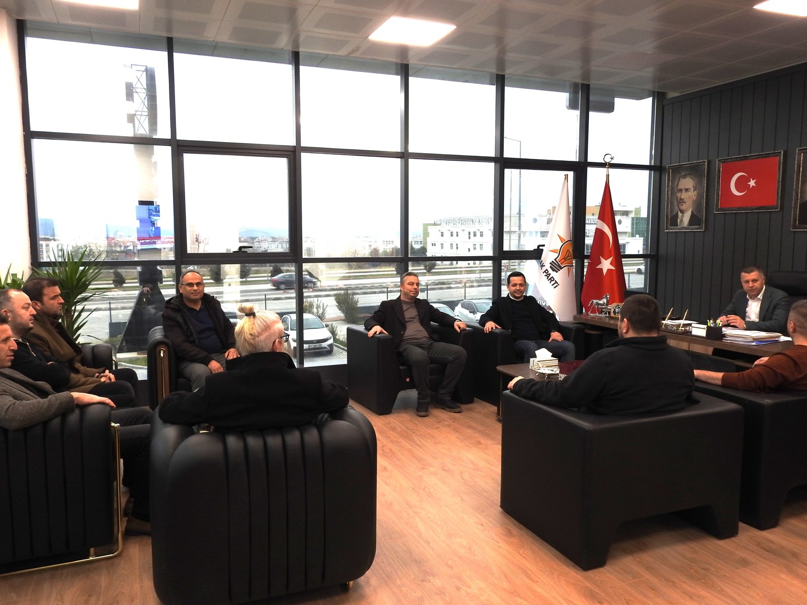 AK Parti Çanakkale İl Başkanı Abdurrahman Kuzu'ya hayırlı olsun ziyareti