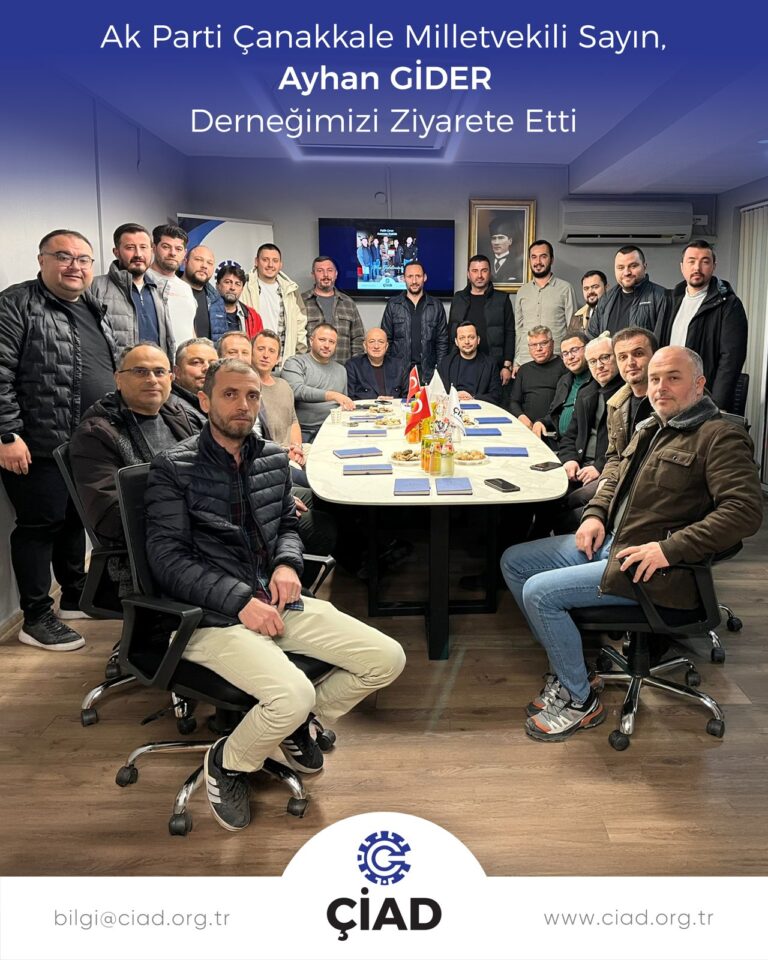 AK Parti Çanakkale Milletvekili Ayhan Gider derneğimizi ziyaret etti